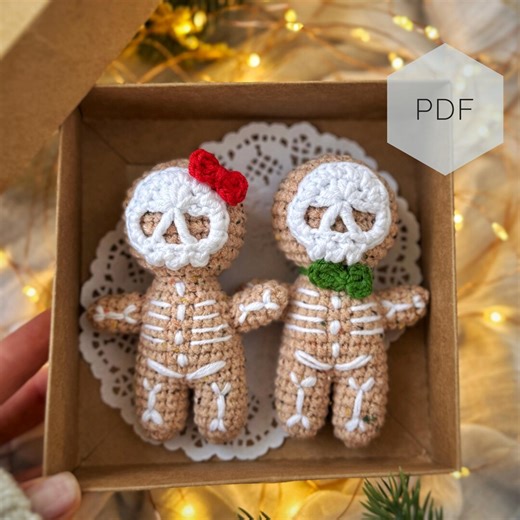 Creepy Gingerbread Man CROCHET PATTERN / Mr. Gingerbones Crochet Ornament PDF English Pattern / Christmas Amigurumi Pattern - Etsy