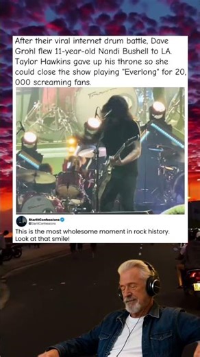 Dave Grohl Lets 11-Year-Old Girl DESTROY Everlong 🤯#FooFighters #NandiBushell #Everlong #DaveGrohl
