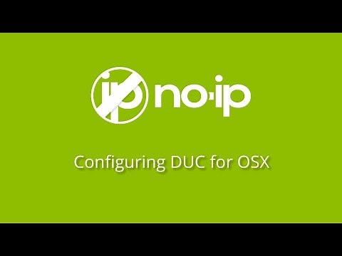 How to Download and Install the No-IP Dynamic Update Client (DUC) for OSX
