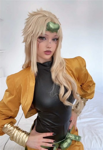 am i too late to this trend .. styled a new dio wig #cosplay #diobrando #jjba #jojosbizarreadventure