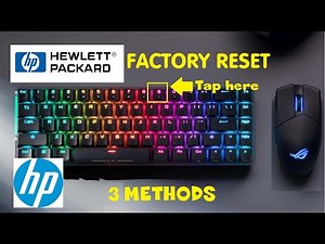 How RESET Any HP Laptop or Desktop (Windows 11 10 ZBook Firefly Studio Fury Z2 G9 Elitebook Probook)