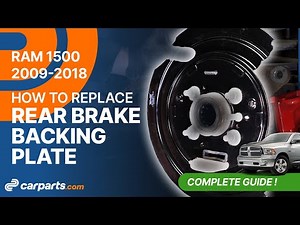 How to replace the Rear Brake backing plate 2009-2018 Dodge RAM 1500 🚗