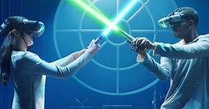 41 years after star wars premiered, lightsaber battles exist in AR