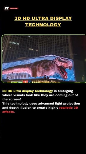 This 3D Display Looks Like It’s Coming Out of the Screen | #3d #technology #futuretech #ytshorts