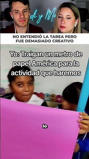 The teacher asked for a meter of paper and a student didn't understand.