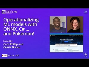 On .NET Live - Operationalizing ML models with ONNX, C# .... and Pokemon!