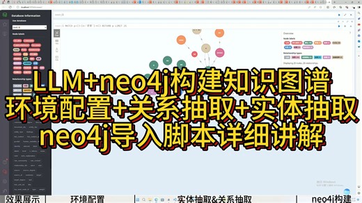 最新中英双语LLM neo4j构建知识图谱-环境配置、实体抽取、关系抽取、neo4j写入脚本详细教程
