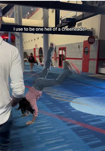 In honor of #nca week … 🫣😂 I was really good though at my motions and getting thrown in the air … just don’t ask me to tumble. #cheermom #momsoftiktok #cheerleader #cheers