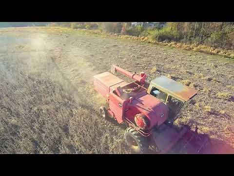2020 NJ Soybean Harvest With Massey Ferguson 410 Combine