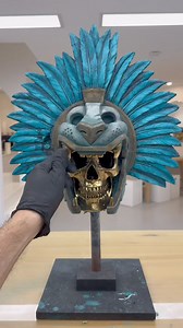 ❌EDIT: SOLD OUT. Here’s the first paint variation for the Aztec killer! Let me know what you think! The drop for this piece is about 2 weeks away so if you don’t want to miss this one just sign up my early invitation list. #aztec #painting | Jack of the dust