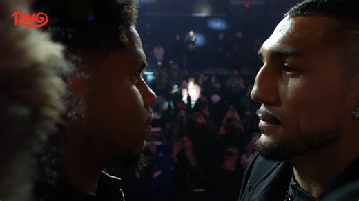 The view up close as Teofimo Lopez and Shakur Stevenson face off 👀 The Ring VI | Exclusively on DAZN | Jan 31st in NYC 🥊 | Ring Magazine
