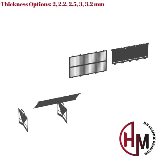 Foldable Fire Pit DXF File – CNC / Laser / Plasma Cut Ready