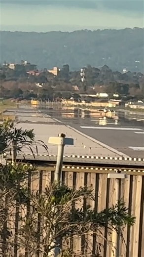 Tiny piper landing in Adelaide Airport ￼