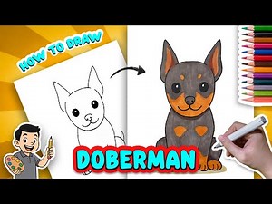 How to Draw a Doberman Puppy | Step by Step Tutorial