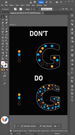 Adobe Illustrator 2026 Tips - Filling Text with Objects #vipulgraphics #illustrator