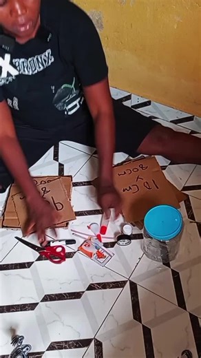 DIY Water Dispenser Made From Cardboard and Straws