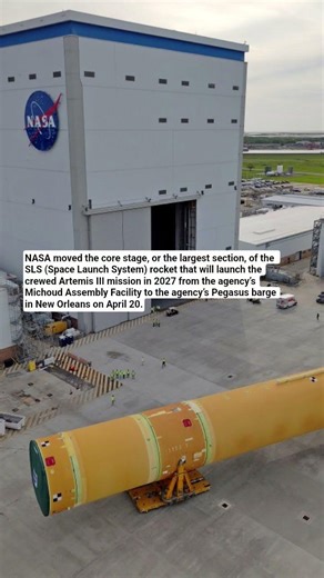 Assembly of the SLS rocket for Artemis III #universetube #artemis3