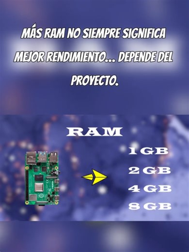 Configuraciones de RAM: cuánta memoria necesitas realmente en Arduino y Raspberry Pi Elegir bien la RAM puede ahorrarte dinero y problemas. En este video analizamos las configuraciones de memoria RAM disponibles en placas como Raspberry Pi 4 y su impacto real en el rendimiento de proyectos electrónicos y de computación embebida. La Raspberry Pi 4 Model B puede encontrarse en versiones de 1GB, 2GB, 4GB y hasta 8GB de RAM, lo que ofrece mucha flexibilidad según el uso. Sin embargo, para la mayoría