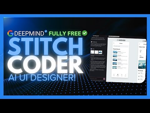 Google Stitch 2.0: FULLY FREE Powerful Coding Agent Can Build ANYTHING by Google!