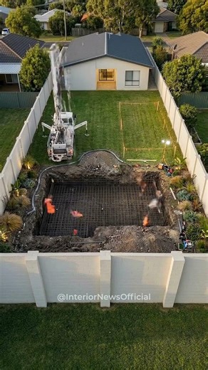 Rectangle Pool With Limestone Coping & Outdoor Lounge Cabana