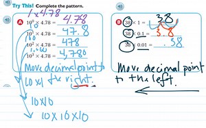 Lesson 4.1 Multiplication Patterns With Decimals | Educreations