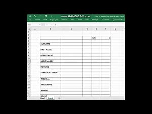 How to use Vlookup to prepare Payslip.