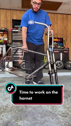 Working on the Hornet Mini Bike