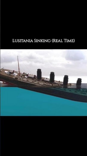 Lusitania sinking Simulation #history #sinkingship #titanic