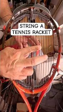How do you string a tennis racket?