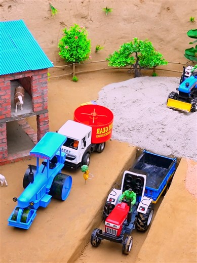 Building a Mini Tractor, Concrete Mixer, and Road Roller