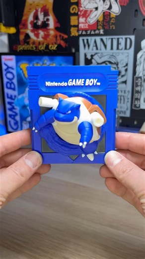 Blastoise Pokemon Blue Gameboy Cartridge #blastoise #pokemon #gameboy