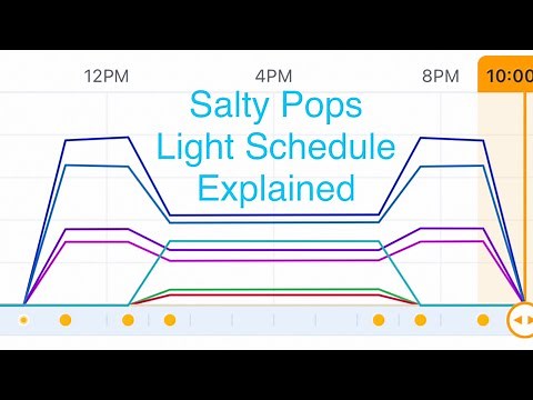 Aquaillumination AI Prime 16HD Reef LED Light Settings Schedule Spectrum Saltwater Coral Salty Pops