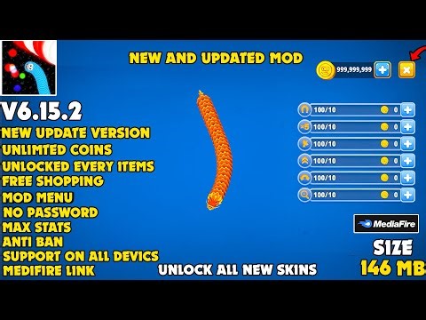 🔥 Worms Zone MOD APK v6.17.4 | Unlock All Skins, Unlimited Coins & God Mode