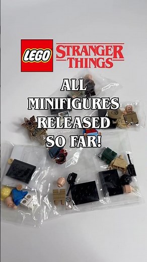 Assembling ALL of the official LEGO Stranger Things minifigures released so far! #legostrangerthings
