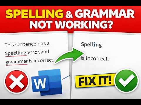 Fix Spelling & Grammar in Word (Step-by-Step Guide for Perfect Documents)