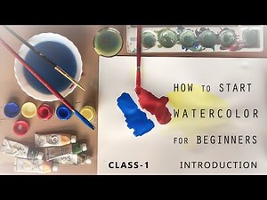 Watercolor Basics for Beginners | Watercolor Painting Class in Hindi | Daily Art Therapy Day 1