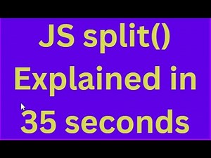 JavaScript split() method in 35 Seconds 🚀 | JS Tips #Shorts #javascript