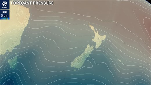 The combination of low pressure in the Southern Ocean (🔵) and high pressure north of New Zealand (🔴) will continue driving active weather over the next week. The pressure gradient between high and low pressure will cause gusty westerly winds at times, while multiple fronts bring rain, especially to western parts of the country. ~Seth | NIWA Weather