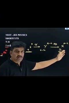 NEET PHYSICS SHORTCUTS - 32 | 1 α & 2 β – decay #shorts
