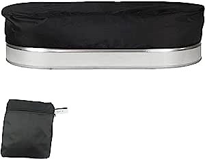 6ft Waterproof Stock Tank Pool Cover for Outdoor Homemade Pool Round End Stock Tank Farm 2 ft. x 6 ft. x 2 ft