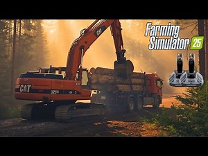 We BROKE the CHIPPER! 🌲 Ultimate Logging Chaos in FS25 Liebherr Power!