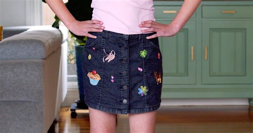 Check out this video to see how you can embroider a denim skirt that is both unique and stylish using the NEW Memory Craft 1000. | Janome Australia | Facebook