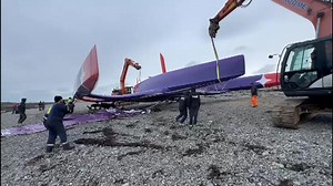 220K views · 953 reactions | Watch the moment a racing yacht was brought ashore after capsizing at sea: https://www.itv.com/news/channel/2025-10-26/racing-boat-washes-ashore-in-guernsey-after-capsizing-overnight | ITV Channel TV | Facebook