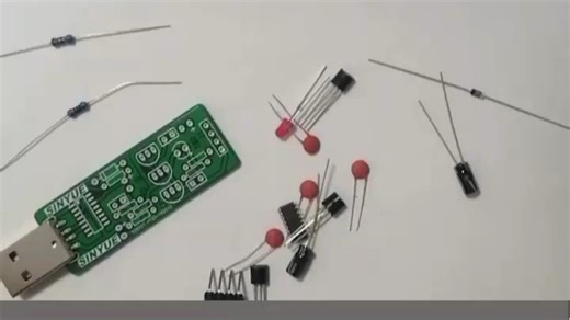 STC单片机纯硬件实现免手动启动下载电路组装和焊接教程
