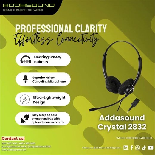 Work smarter with Addasound Crystal 2832 | #AddasoundPhilippines #Crystal2832