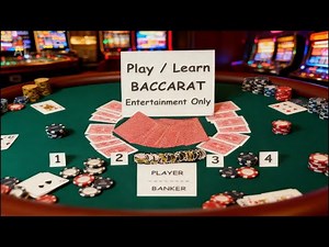 Play & Learn Baccarat FREE! For entertainment only…no real money…just fun!