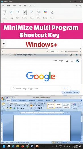Minimize Shortcut Key | How to Minimize Windows Using Keyboard Shortcut