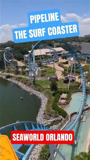 World’s First Surf Coaster at SeaWorld Orlando #planitpark #surfcoaster #seaworldorlando