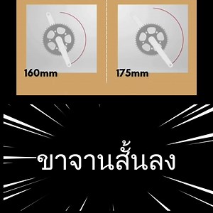 หนึ่งในสาเหตุที่กระแสขาจานสั้นลงมาแรงขึ้นเรื่อยๆ แม้แต่คนสูงเกือบ 180 ก็หดขาจานลงมาเหลือ 165 มันเกิดอะไรขึ้น จากใน VDO พอจะเห็นภาพตามได้ว่า พอขาจานสั้นลง การหมุนจานครบ 1 รอบมันก็จะใช้เวลาสั้นลง นั่นหมายถึงรอบขาจะจัดขึ้นมากกว่าเดิม เหมือนจูนเครื่องให้รอบจัดขึ้นในเกียร์เท่าเดิม และอีกสาเหตุอันนี้ต้องไปถามฟิตเตอร์อีกทีหากอยากรู้ลึกๆ นั่นก็คือลดภาระของหัวเข่าและสะโพกทำให้ปั่นแล้วสบายมากขึ้น ช่วงเข่า 12 นาฬิกาไม่ต้องยันยกสูงขึ้น **** เรื่องนี้มันซับซ้อนมากๆๆ แบบไม่น่าเชื่อมันส่งผลไปทั้งระบบของร่างกาย