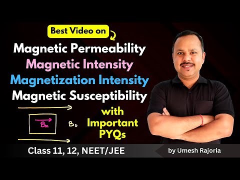 8. Magnetic Permeability | Magnetic Intensity | Magnetization Intensity | Magnetic Susceptibility